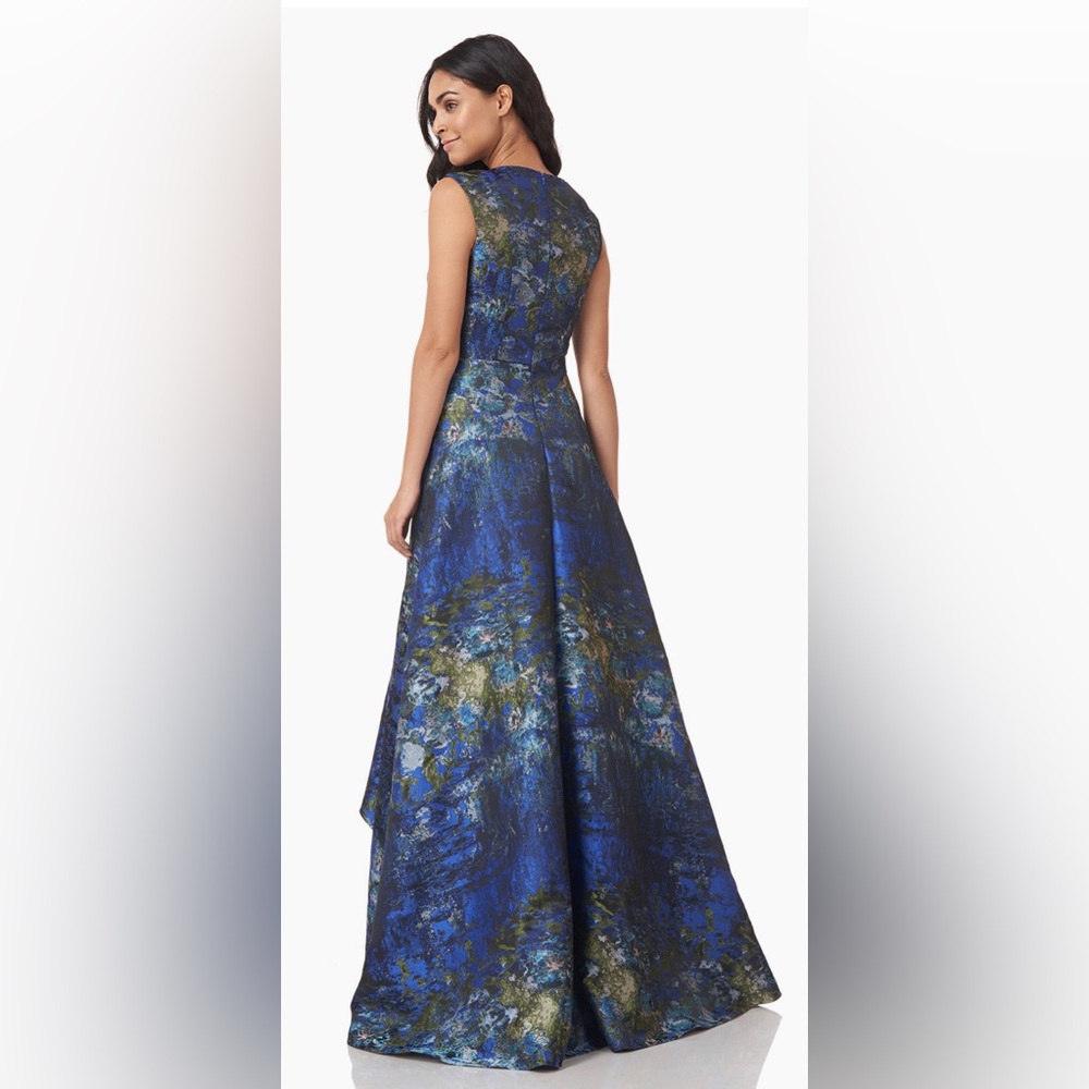 NWT Kay Unger Sidney Floral Walk-Thru Jumpsuit